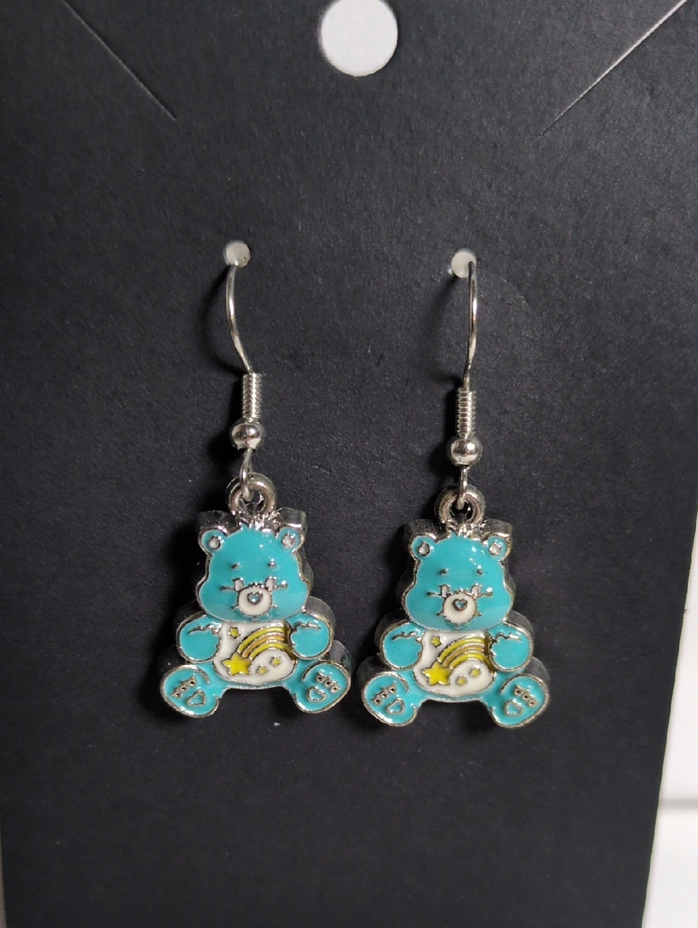 Cute Blue Bear Dangle Earrings